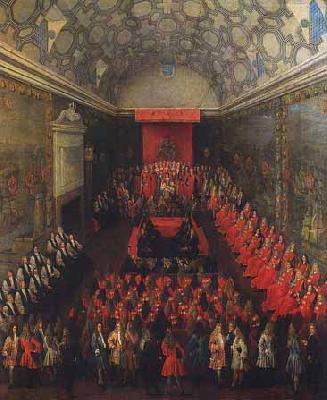 Peter Tillemans Queen Anne addressing the House of Lords Germany oil painting art